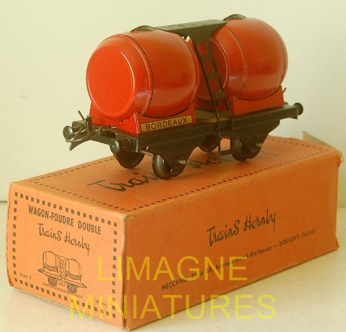 HORNBY-wagon foudre double  BORDEAUX-ECHELLE O- - Modélisme